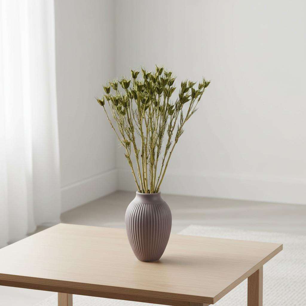 Sušená Nigella tmavě zelená – přírodní dekorace do květinových aranžmá, věnců a interiérů